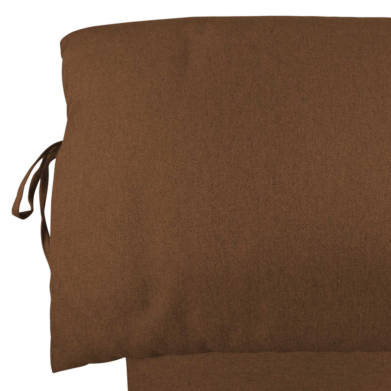 Baldiflex letto contenitore king size in ecopelle sfoderabile Licia Soft caffe testata