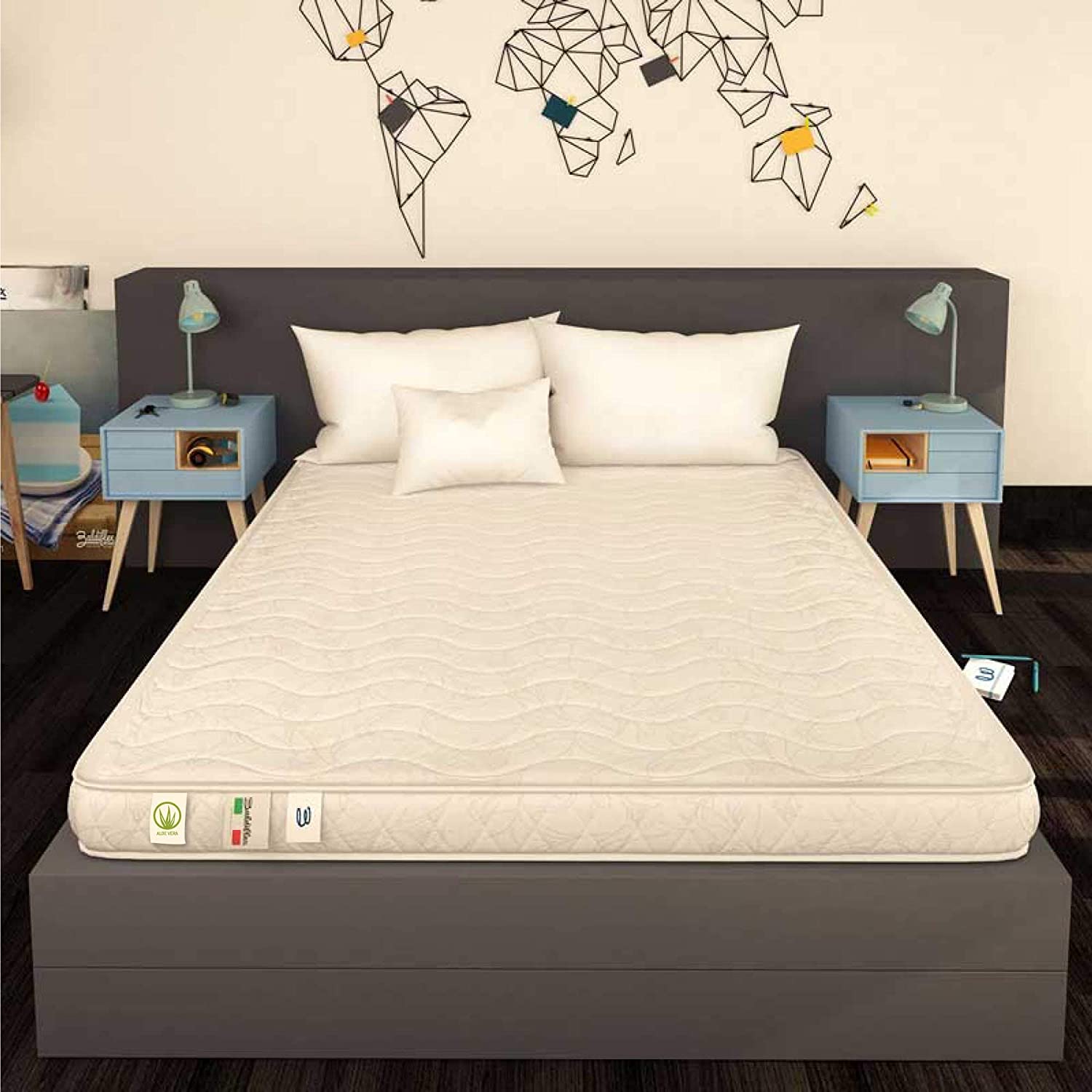 Baldiflex - Materasso Memory Foam 15& 5 cm Sfoderabile Aloe Vera Baldiflex - Materasso Memory Foam 15& 5 cm Sfoderabile Aloe Vera