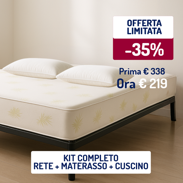 Complete Bed Kit – Mattress + Bed Base + Pillows