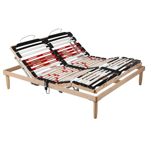 Single lift cable motor bed net with Dinamic wooden frame