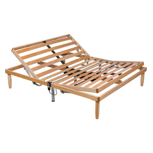 Single lift cable motor bed net with Easy wooden frame