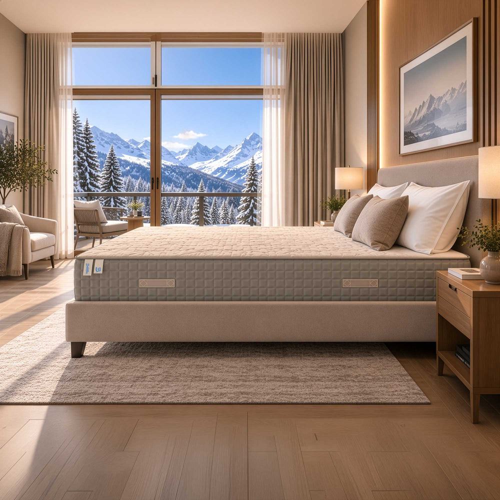 Matelas luxe à mémoire de forme et 800 ressorts ensachés, hauteur 25 cm