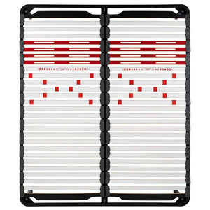 Bed network with regulators with Multicomfort iron frame