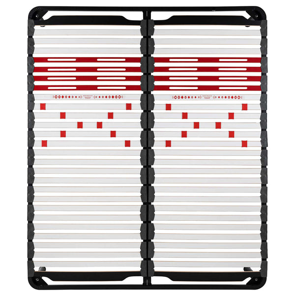 Bed network with regulators with Multicomfort iron frame