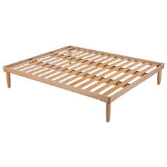 Bed frame with Natural Double wooden frame