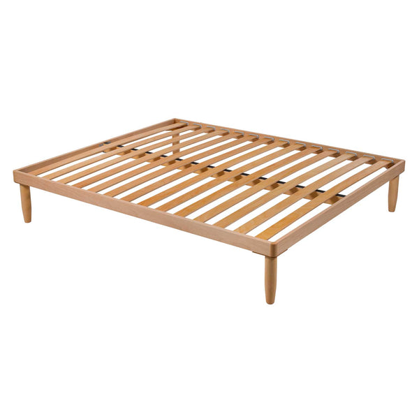 Bed frame with Natural wood frame