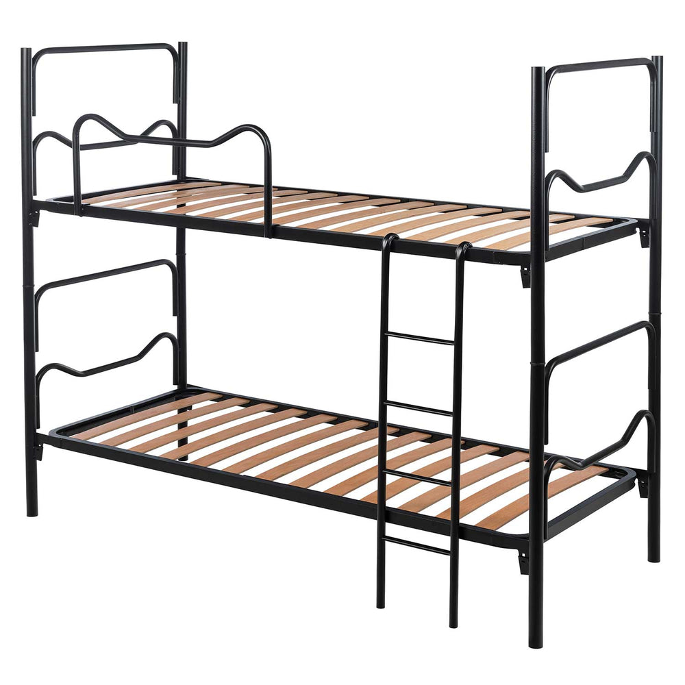 Bed frame network in iron Plutone