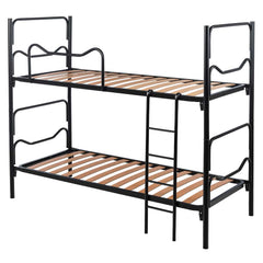 Bed frame network in iron Plutone