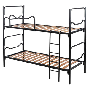 Bed frame network in iron Plutone