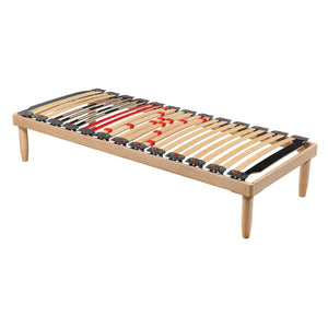 Bed network with regulators with Synergic wooden frame