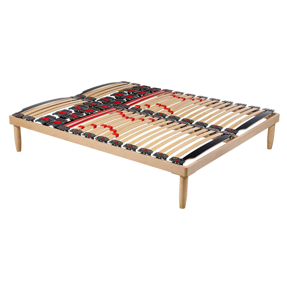 Bed network with regulators with Synergic Plus wooden frame