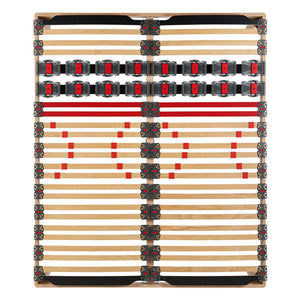 Bed network with regulators with Synergic Plus wooden frame