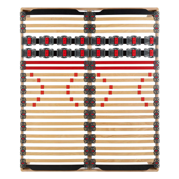 Bed network with regulators with Synergic Plus wooden frame