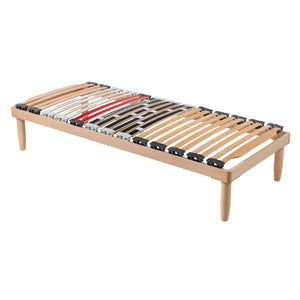 Bed network with regulators with Trendy wooden frame
