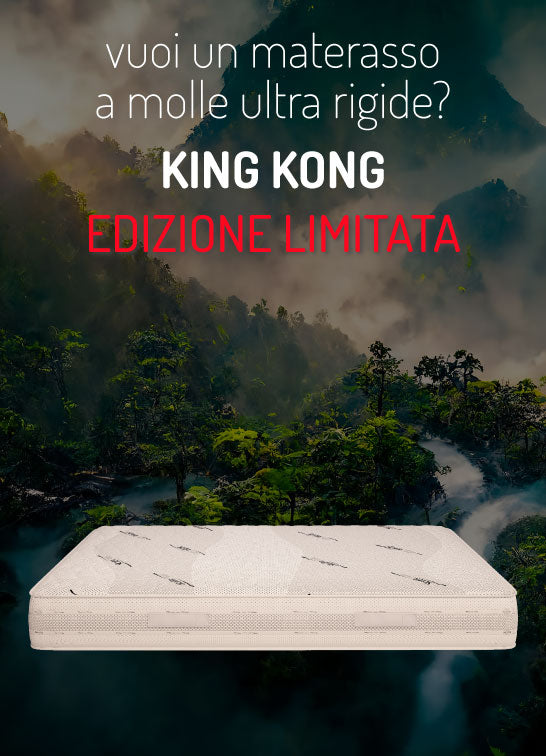 Scopri il materasso KING KONG a molle ultra rigide in edizione limitata!