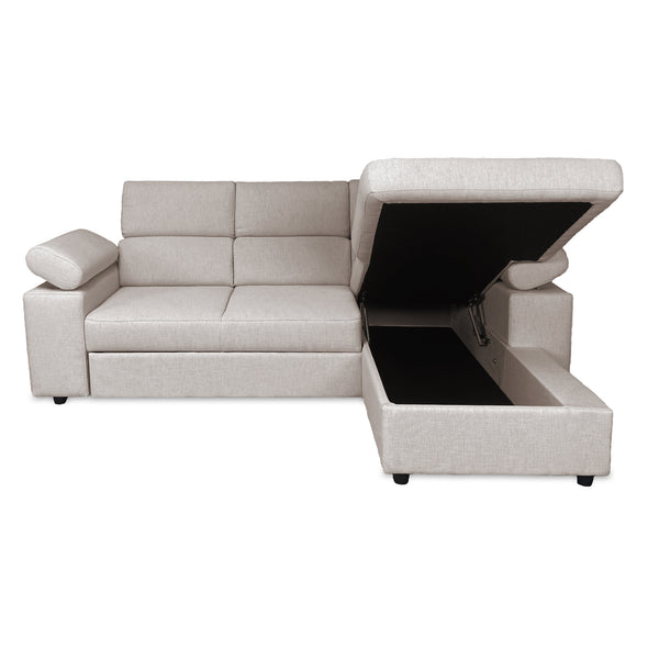 Divano letto angolare con penisola Angel