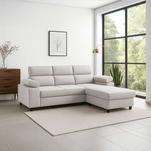 Divano letto angolare con penisola Angel