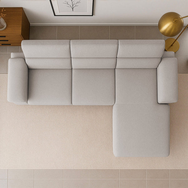 Divano letto angolare con penisola Angel