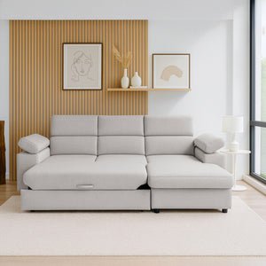 Divano letto angolare con penisola Angel