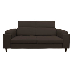 Divano allungabile frontale tessuto caffè Derry Baldiflex