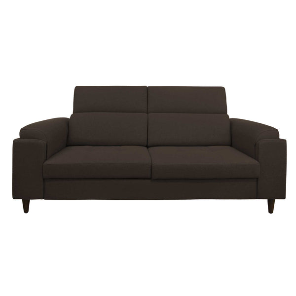 Divano allungabile frontale tessuto caffè Derry Baldiflex