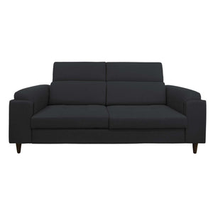 Divano allungabile frontale tessuto grigio grafite Derry Baldiflex