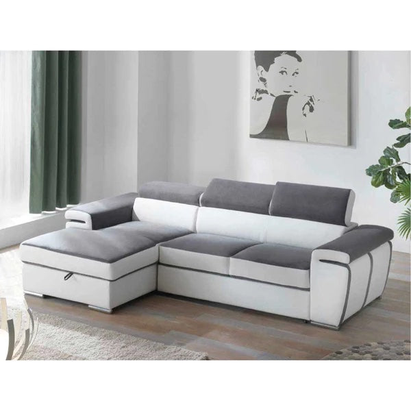 Boretto corner sofa bed with peninsula