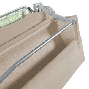 baldiflex divano letto tony in tessuto beige porta cuscini