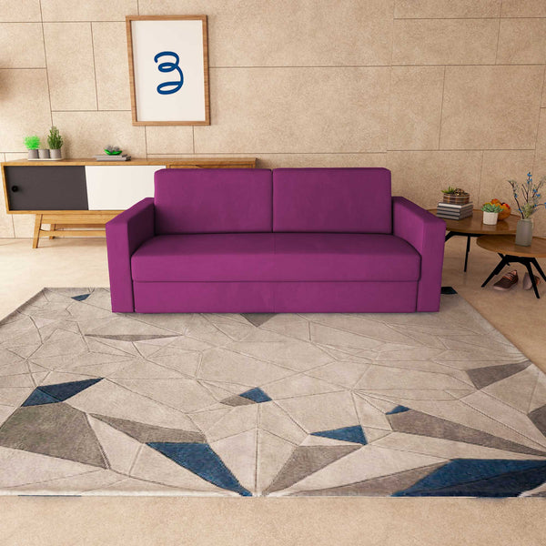 baldiflex divano letto tony in tessuto fucsia frontale