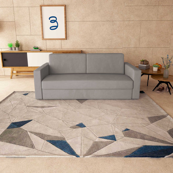 baldiflex divano letto tony in tessuto grigio frontale