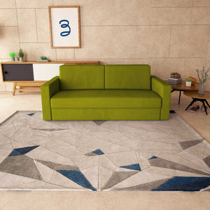 baldiflex divano letto tony in tessuto verde frontale