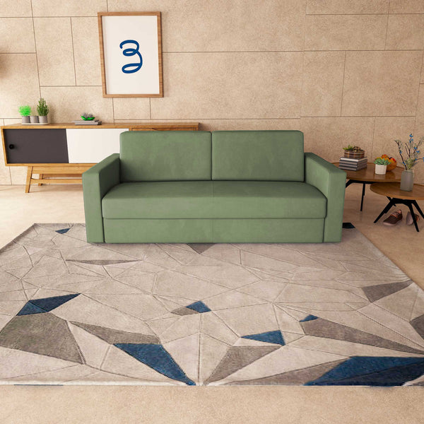 baldiflex divano letto tony in tessuto verde menta frontale