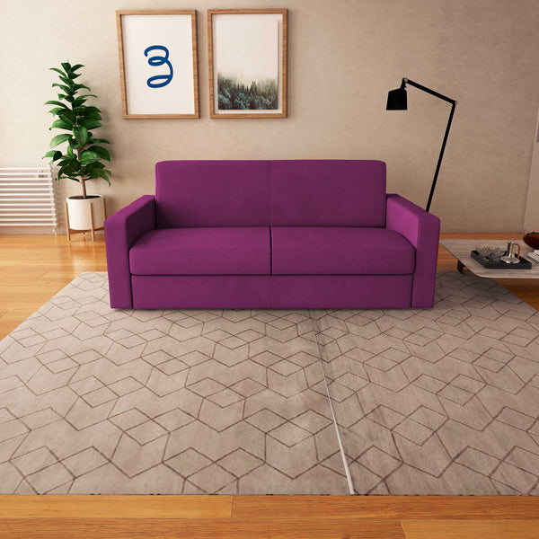 baldiflex divano letto willy tessuto fucsia frontale