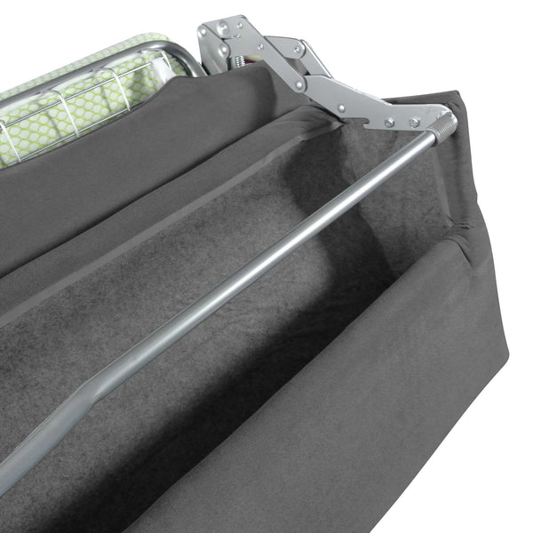 baldiflex divano letto willy tessuto grigio antracite apertura