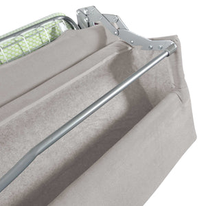 baldiflex divano letto willy tessuto grigio chiaro apertura