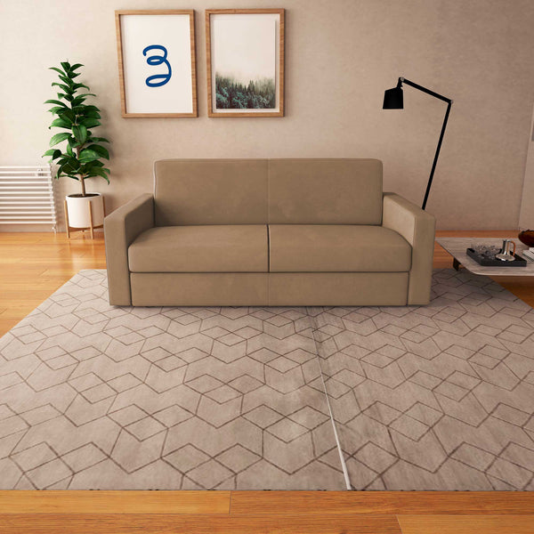 baldiflex divano letto willy tessuto grigio talpa frontale