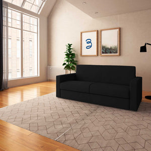 baldiflex divano letto willy tessuto nero da destra