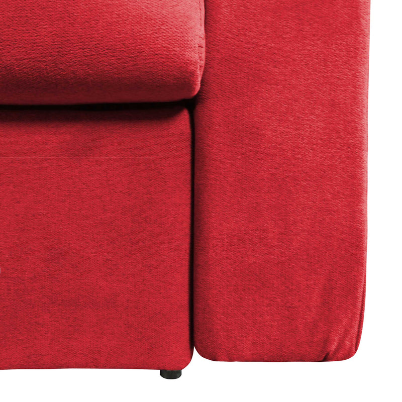 baldiflex divano letto willy tessuto rosso base