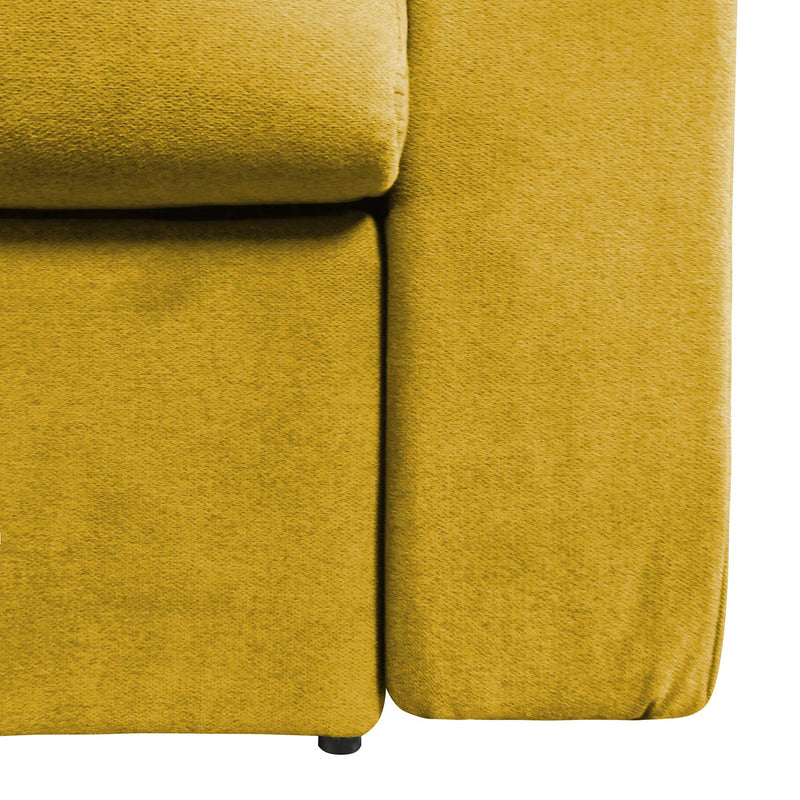 baldiflex divano letto willy tessuto senape base