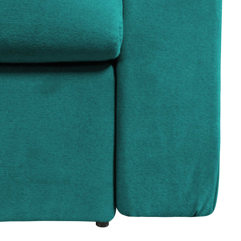 baldiflex divano letto willy tessuto turchese base