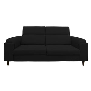 Divano allungabile frontale tessuto nero Derry Baldiflex