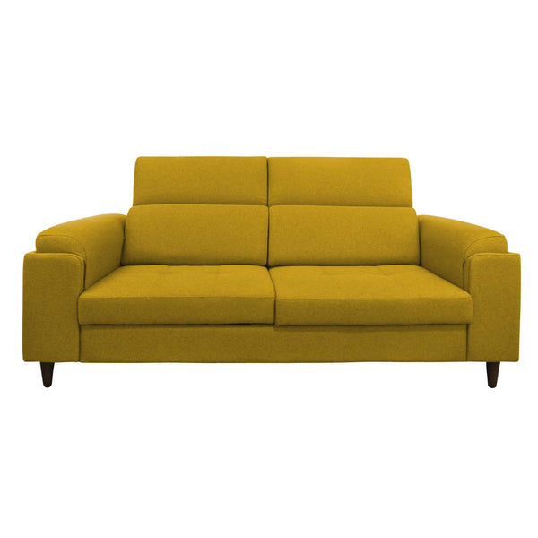 Divano allungabile frontale tessuto senape Derry Baldiflex