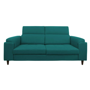 Divano allungabile frontale tessuto turchese Derry Baldiflex