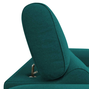 Divano allungabile poggiatesta tessuto turchese Derry Baldiflex