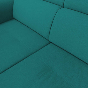 Divano allungabile seduta tessuto turchese Derry Baldiflex