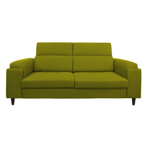 Divano allungabile frontale tessuto verde Derry Baldiflex