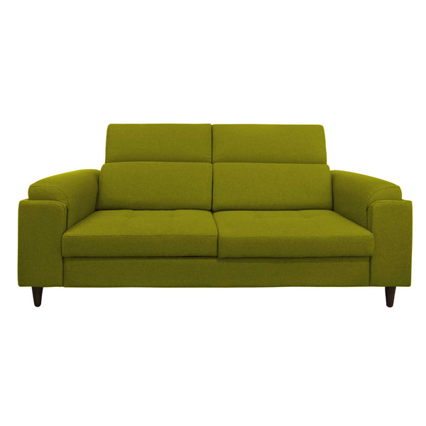 Divano allungabile frontale tessuto verde Derry Baldiflex