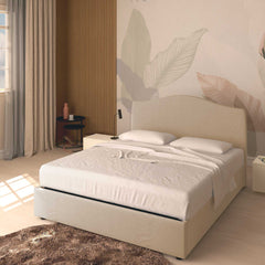 Letto contenitoreking size / queen size in tessuto Vittoria