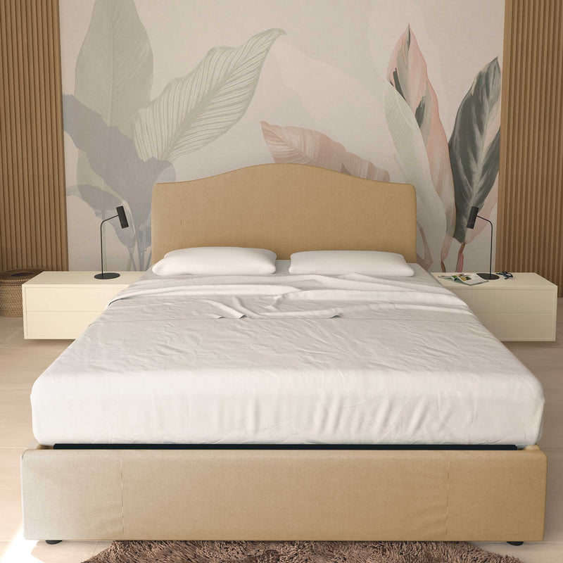 Single storage bed in Vittoria fabric