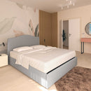 Letto contenitore  una piazza e mezza in tessuto Vittoria